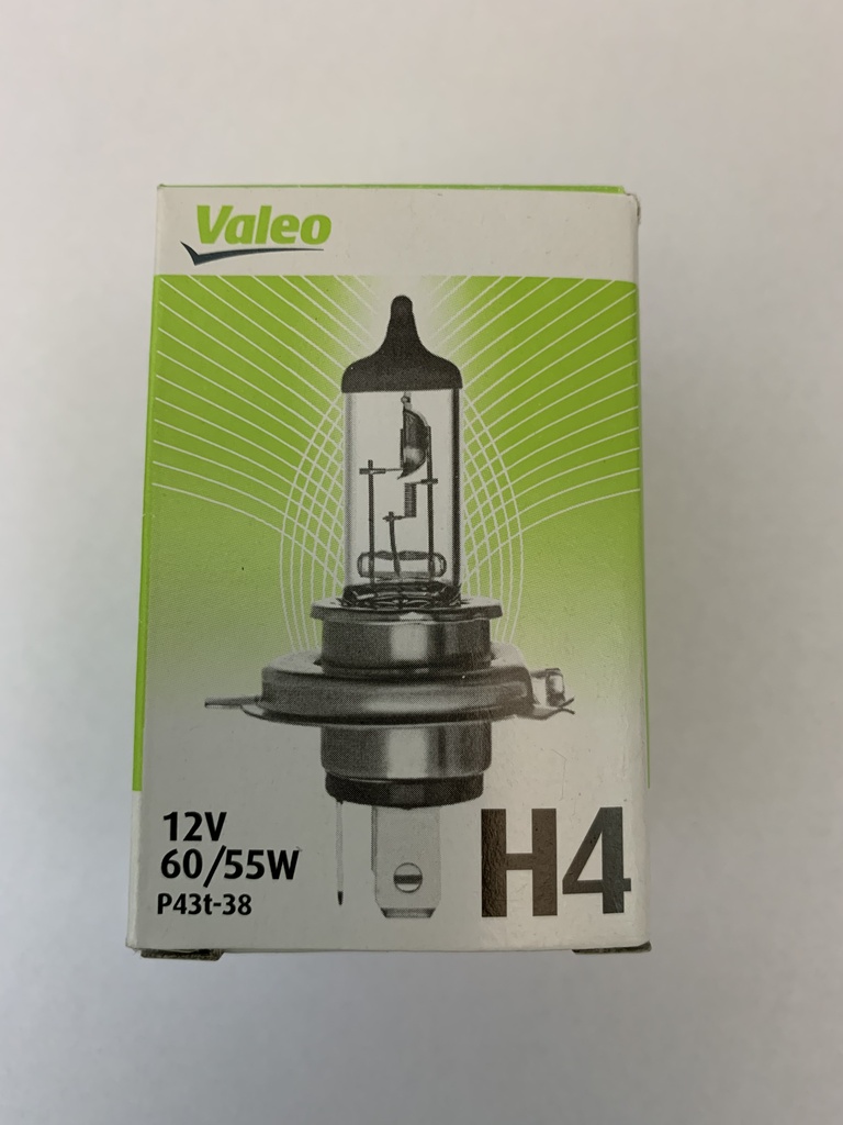VALEO LAMPARA HALOG.H4 PT43 12V 60/55W ESSENTIAL  