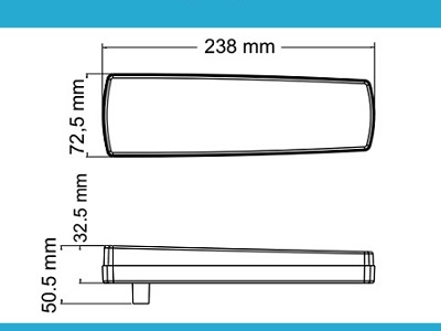 BAIML FARO ELECTRONICO MULTIFUNCION TRASERO CON CONECTOR DE 5 VIAS, REFLECTOR INCORPORADO BIVOLTAJE LADO DERECHO