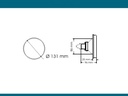 BAIML FARO TRASERO REDONDO UNIPOLAR CRISTAL  /SIN ARO FLEXIBLE 