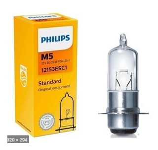 PHILIPS LAMPARA HALOG M5 12V 35/35W P15D-25-1 MOTO