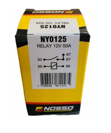NOSSO RELAY UNIVERSAL 12V C/ SOPORTE DESMONTABLE