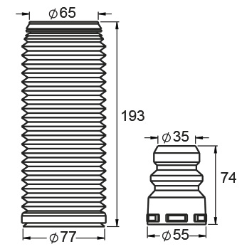 SERRAT KIT DE SUSPENSION TRASERO VOLKSWAGEN VENTO 55MM 08>