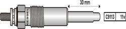 KESSEL BUJIA INCANDESENTE PEUGEOT 206 207 306 1.9 DIESEL DW8