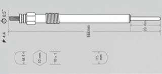 KESSEL BUJIA INCAND. RANGER 2.2-2.3-3.2 TDCI 2011> M.PUMA  