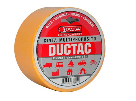 TACSA CINTA MULTIPROPOSITO DUCTAC 48MM X9 AMARILLA  