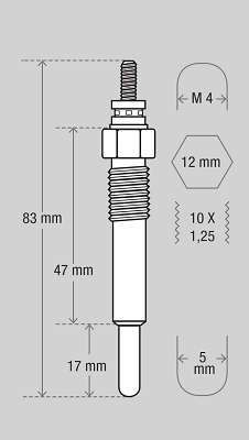 VALEO BUJIA INCAND. CORSA 1.5 ISUZU TROOPER-ASTRA