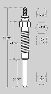 👍💲*OFERTA* VALEO BUJIA INCAND. TOYOTA 4 RUNNER - HILUX - DINA