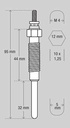 [345916.0865] 👍💲*OFERTA* VALEO BUJIA INCAND. TOYOTA 4 RUNNER - HILUX - DINA