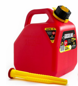 DRIVEN BIDON PLASTICO PROFESIONAL 5L ROJO  APTO COMBUSTIBLE ANTIESTATICO - ANTIVENTEO - TRABA SEG. DESCARGA A 45 GRADOS