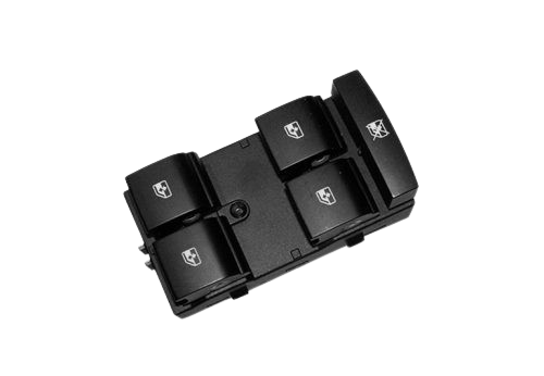 VUARAM TECLA LEVANTA VIDRIOS CUADR.ONIX-PRISMA-COBALT  / ILUMINADA