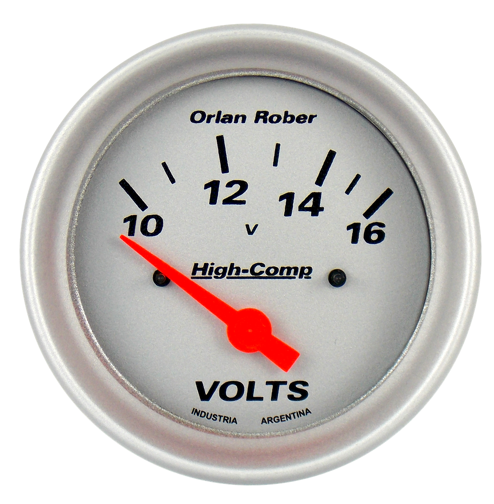 OR VOLTIMETRO 12V 10-16V *H-COMP PLATA*
