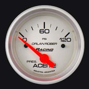 OR MANOMETRO ELECTRICO ACEITE 120 PSI 52MM *PLATA*