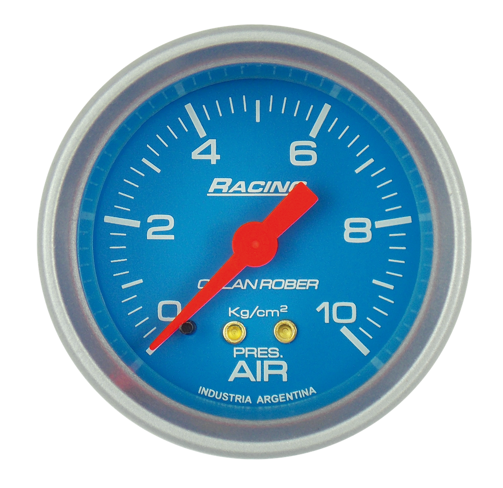 OR MANOMETRO MECANICO PRESION AIRE 10Kg/cm2 52MM *CELESTE*