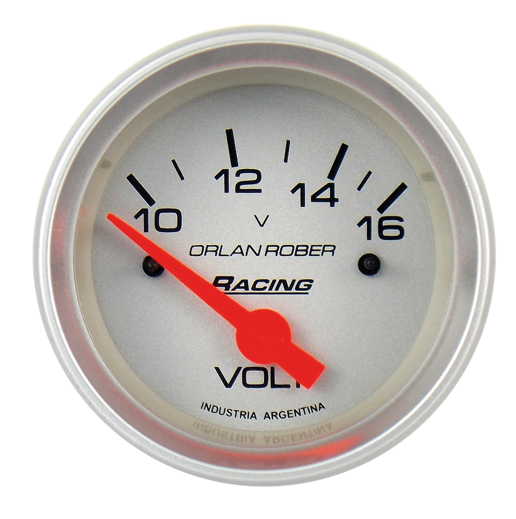 OR VOLTIMETRO 12V 10-16V 52MM *PLATA*
