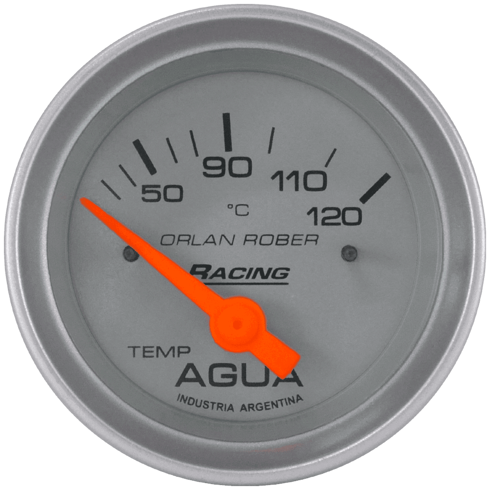 OR TERMOMETRO ELECTRICO TEMP. AGUA 12V 120º 52MM *PLATA*