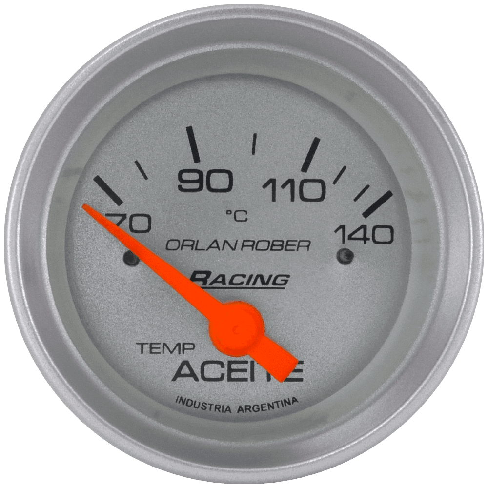 OR TERMOMETRO ELECTRICO ACEITE 12V 70-140° 52MM *PLATA*