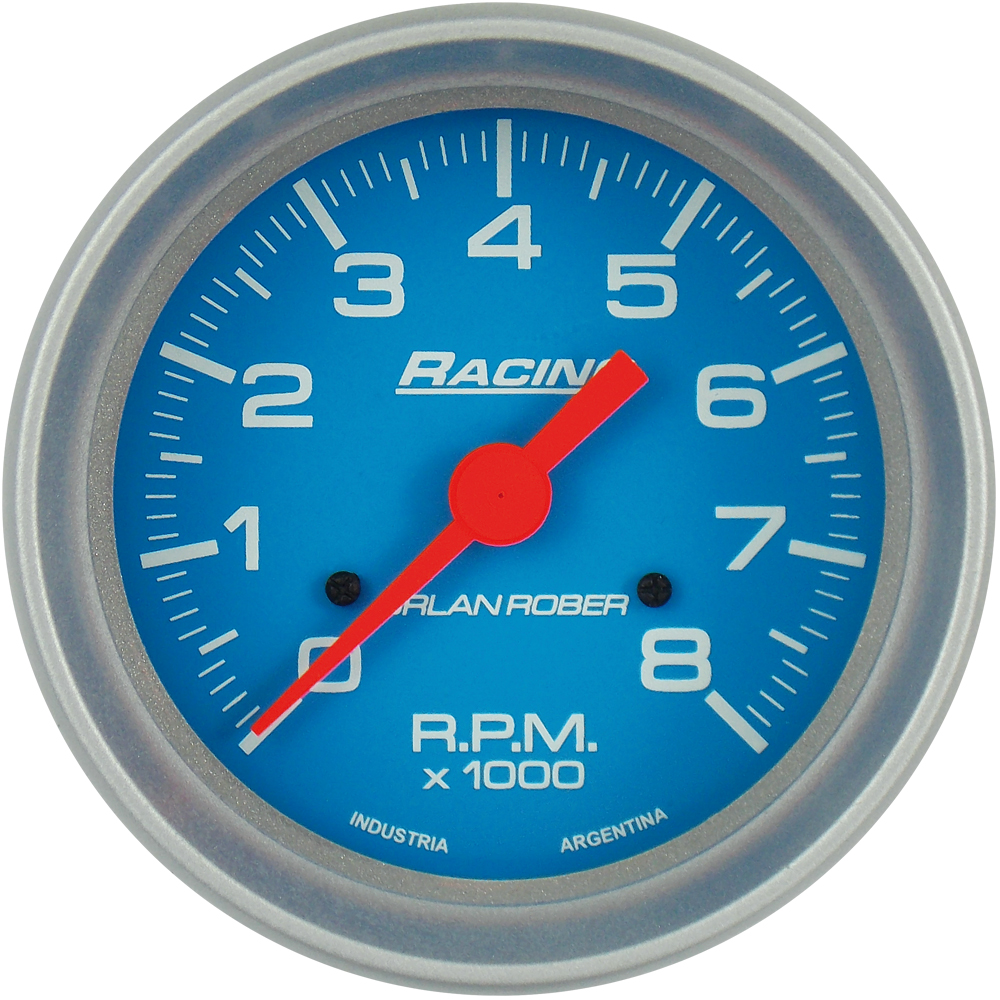 OR TACOMETRO 8000 RPM 12V *CELESTE*