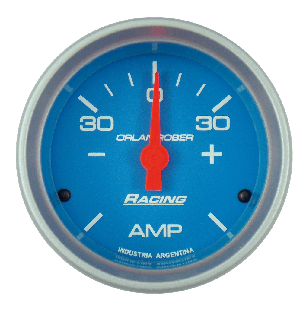 OR AMPERIMETRO -30/+30 52MM *CELESTE*