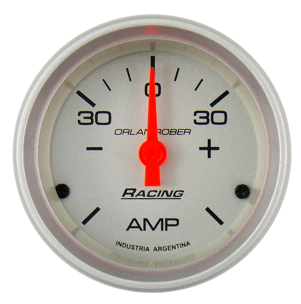 OR AMPERIMETRO 30-0-30 52MM *PLATA*