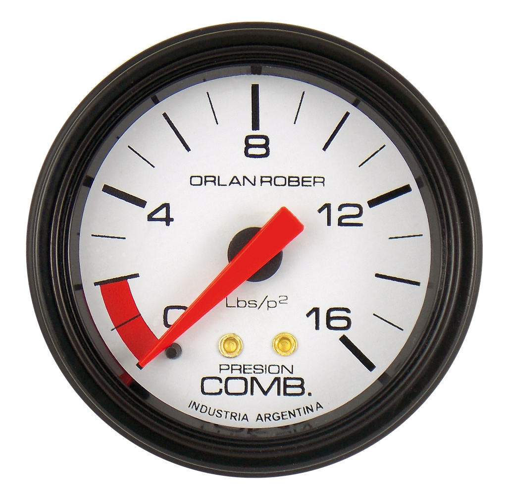 OR MANOMETRO PRESION COMBUSTIBLE 0-16 LBS 52MM *L.BLANCA*