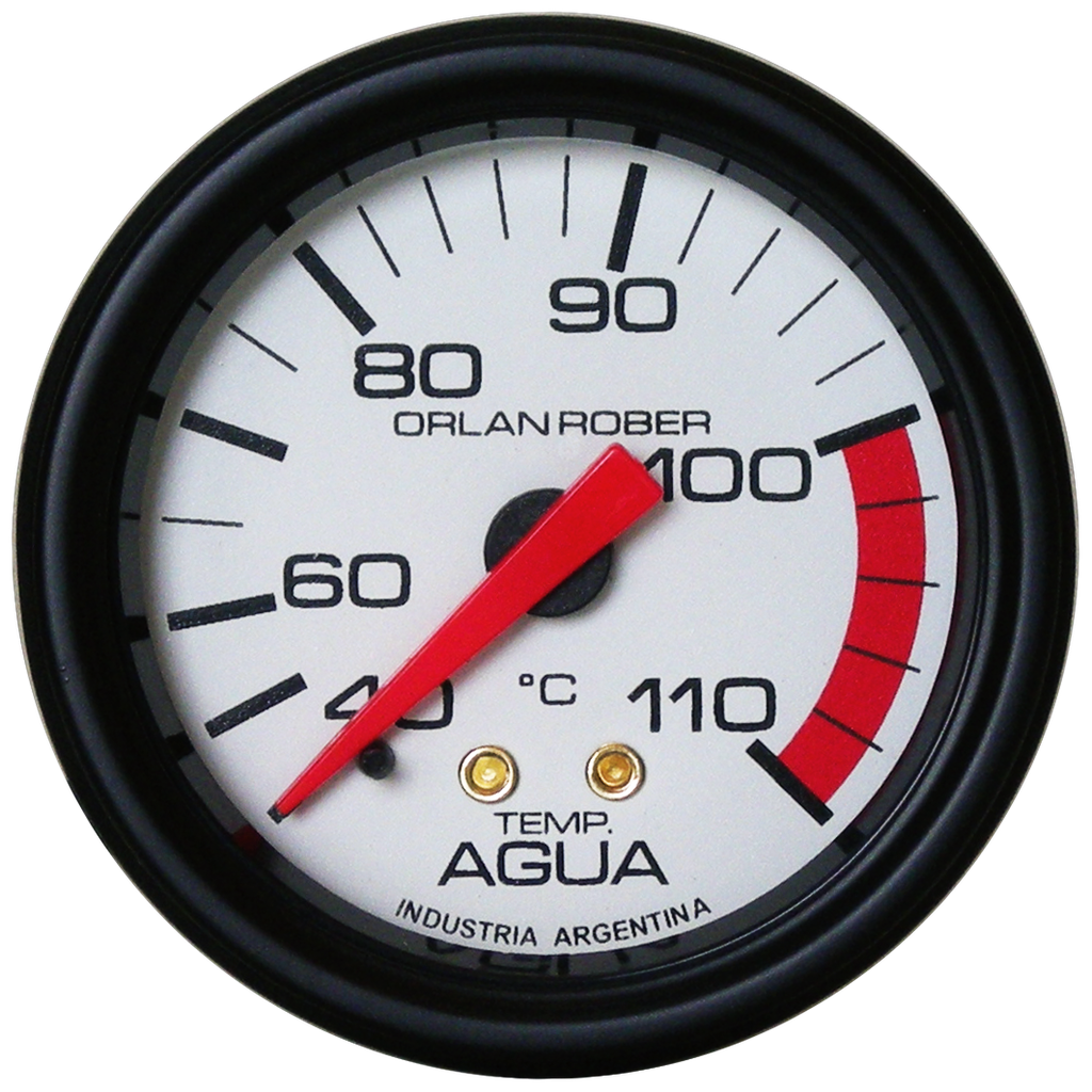 OR TERMOMETRO MECANICO AGUA 2M 40 - 110°C 52MM *L.BLANCA*