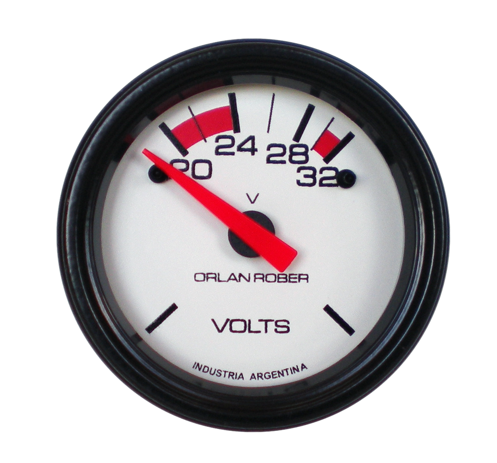 OR VOLTIMETRO 24V 20-32v 52MM *L.BLANCA*