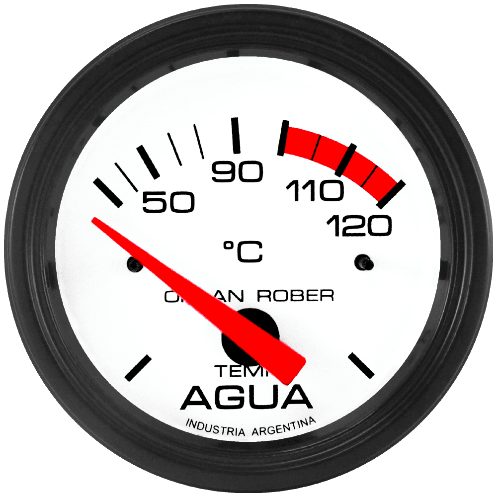 OR TERMOMETRO ELECTRICO AGUA 12V 50-120º 52MM *L.BLANCA*