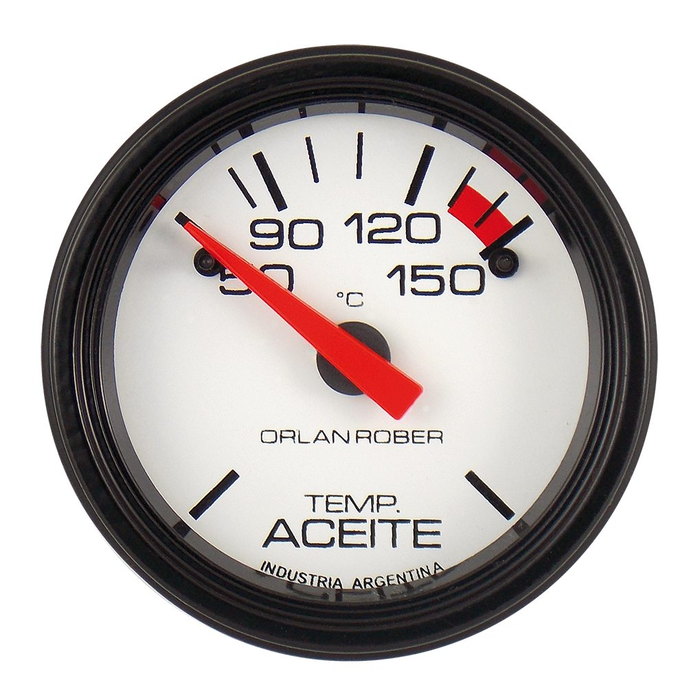 OR TERMOMETRO ELECTRICO ACEITE 12V 50-150º 52MM *L.BLANCA*