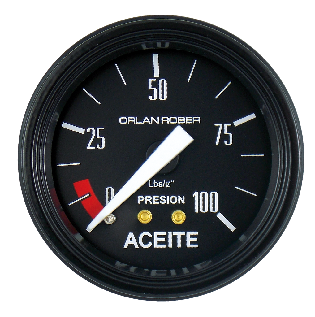 OR MANOMETRO ACEITE 100 LIBRAS 52MM *CLASSIC*