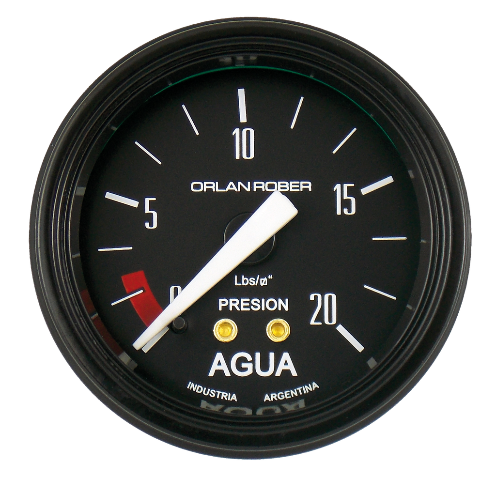OR MANOMETRO AGUA MECANICO 20 LIBRAS 52MM *CLASSIC