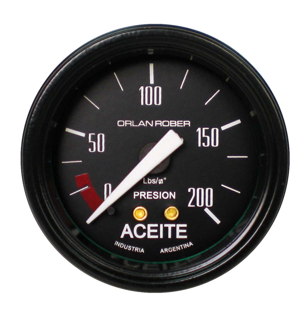 OR MANOMETRO ACEITE 200 LIBRAS 52MM *CLASSIC*
