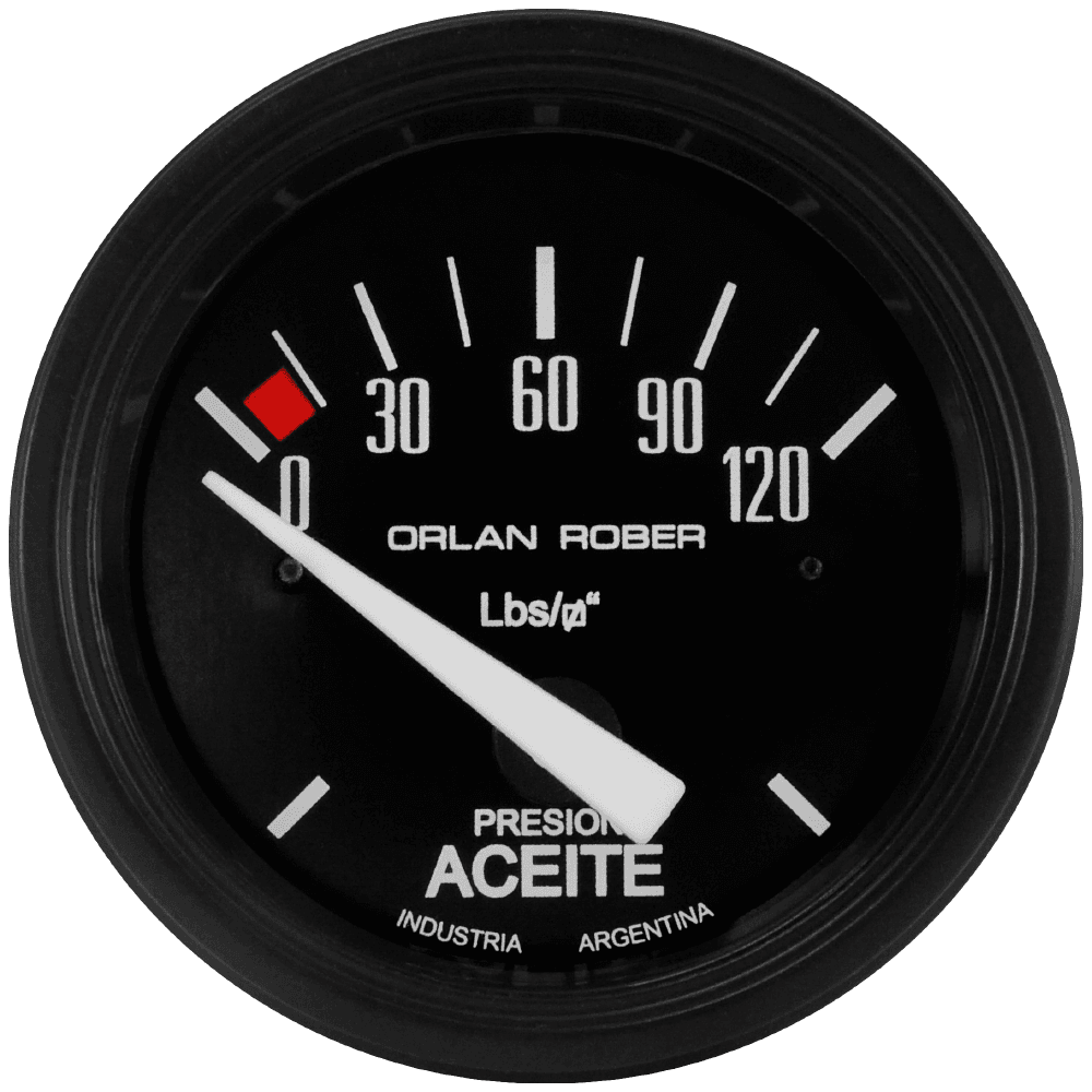 OR MANOMETRO ELECTRICO ACEITE 12V 0-120 LBS 52MM *CLASSIC*