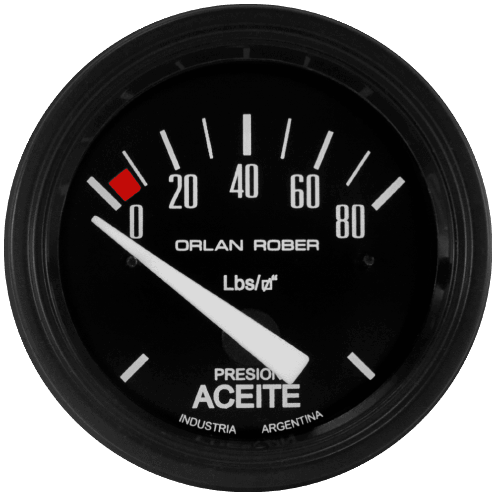 OR MANOMETRO ELECTRICO ACEITE 24V 0-80 LBS 52MM *CLASSIC*