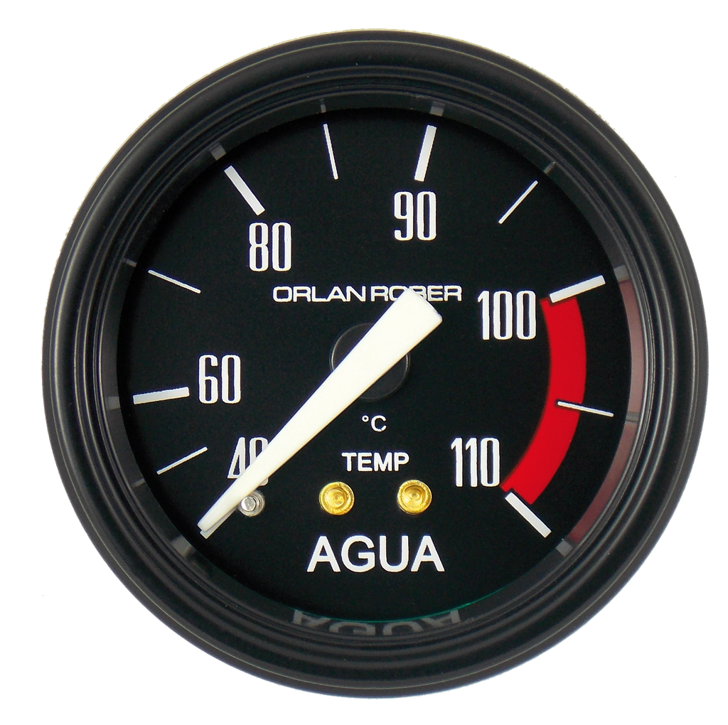 OR TERMOMETRO MECANICO AGUA 2.0M 40 - 110°C 52MM *CLASSIC*