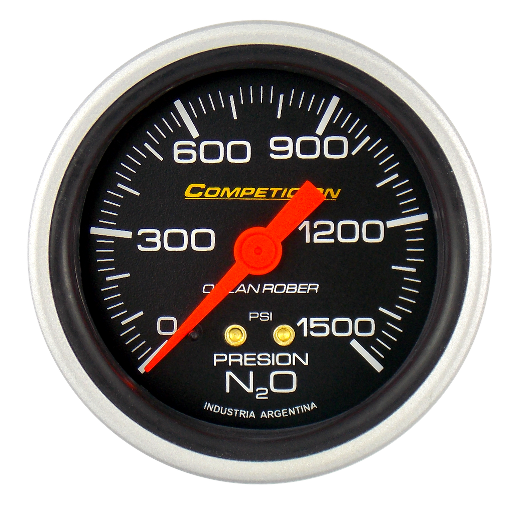 OR MANOMETRO OXIDO NITROSO 1500 PSI *H-COMP NEGRO*