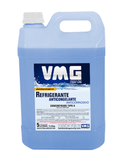 VMG LIQUIDO REFRIGERANTE INORGANICO CONCENTRADO X5 LT AZUL
