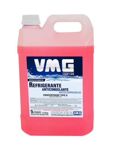 VMG LIQUIDO REFRIGERANTE ORGANICO LONG LIFE X5 LTS ROJO