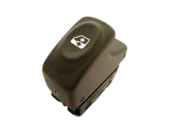 VUARAM TECLA LEVANTA VIDRIOS SIMPLE IZQ. RENAULT MEGANE CLIO 00> 5 TERMINALES / ILUMINADA (GRIS)