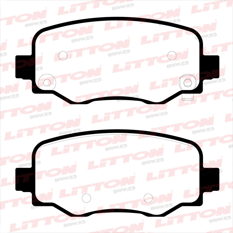 LITTON PASTILLAS FRENO TRAS. FIAT 500 X 1.4- 1.6- 2.0 MULTIJET JEEP COMPASS LIMITED FLEX- LONGITUDE - SPORT FLEX RENEGADE 1.8 2.0 16/22 