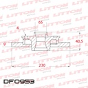 [DF0953.0500] LITTON DISCO FRENO VVW GOL SAVEIRO VOYAGE 1.6 S/T