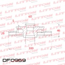 [DF0969.0500] LITTON DISCO FRENO CHEVROLET TRACKER 1.4 1.8 TURBO 14> V/D