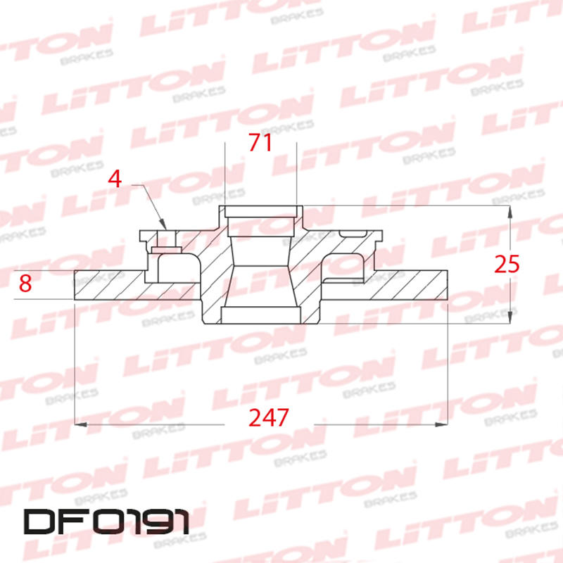 LITTON DISCO FRENO PEUGEOT 106 206 306 1.6 2.0 16V PICASO XSARA S/T