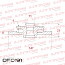 [DF0191.0500] LITTON DISCO FRENO PEUGEOT 106 206 306 1.6 2.0 16V PICASO XSARA S/T