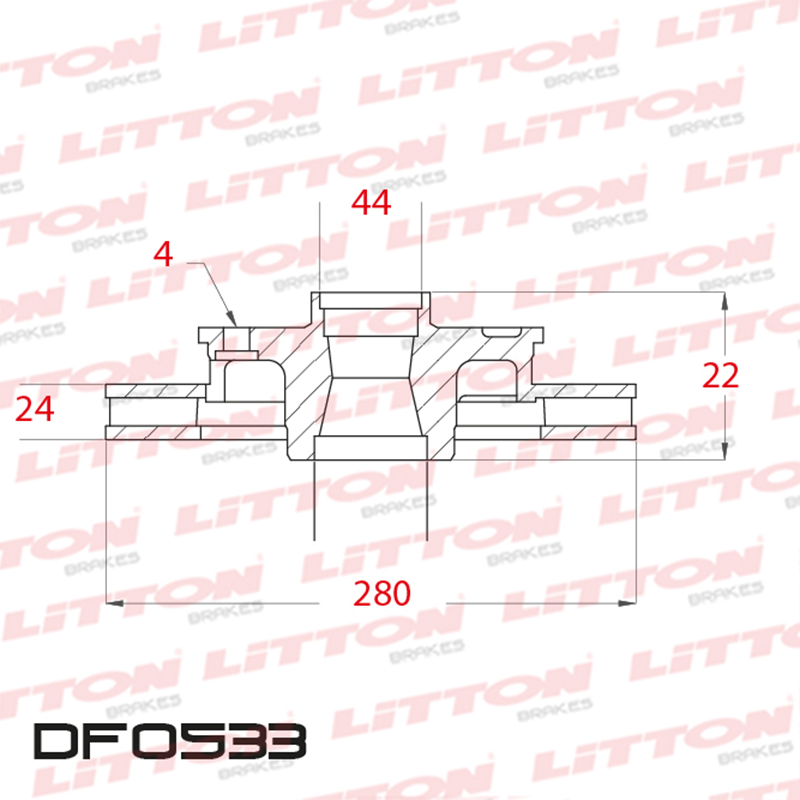 LITTON DISCO FRENO MEGANE I 1.6 16V 1.9 D 2.0 MEGANE 2 1.5 DCi 1.6 16V SCENIC V/D