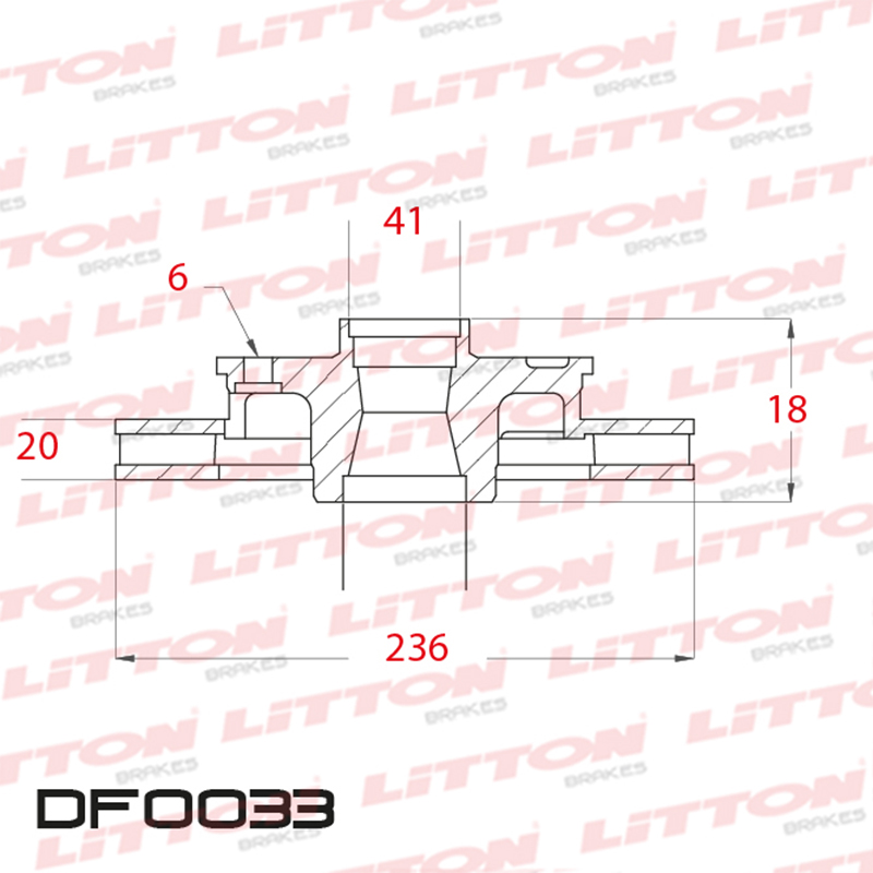 LITTON DISCO FRENO CORSA 1.6 8V 1.7D FUN AGILE 1.4 8V PRISMA 13"  V/D