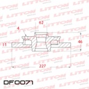[DF0071.0500] LITTON DISCO FRENO FIAT 147 BRIO FIORINO SPAZIO REGATTA SEAT IBIZA