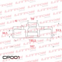 [CP001.0500] LITTON CAMPANA FRENO TRAS. FIAT 128 147 DUNA FIORINO PALIO REGATTA SIENA SPAZIO UNO TODOS