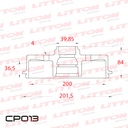 [CP013.0500] LITTON CAMPANA FRENO AGILE C/ABS CORSA TODOS C/MAZA 91/.. C/T