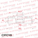[CP018.0500] LITTON CAMPANA FRENO FORD FIESTA KA COURIER C/MAZA C/T