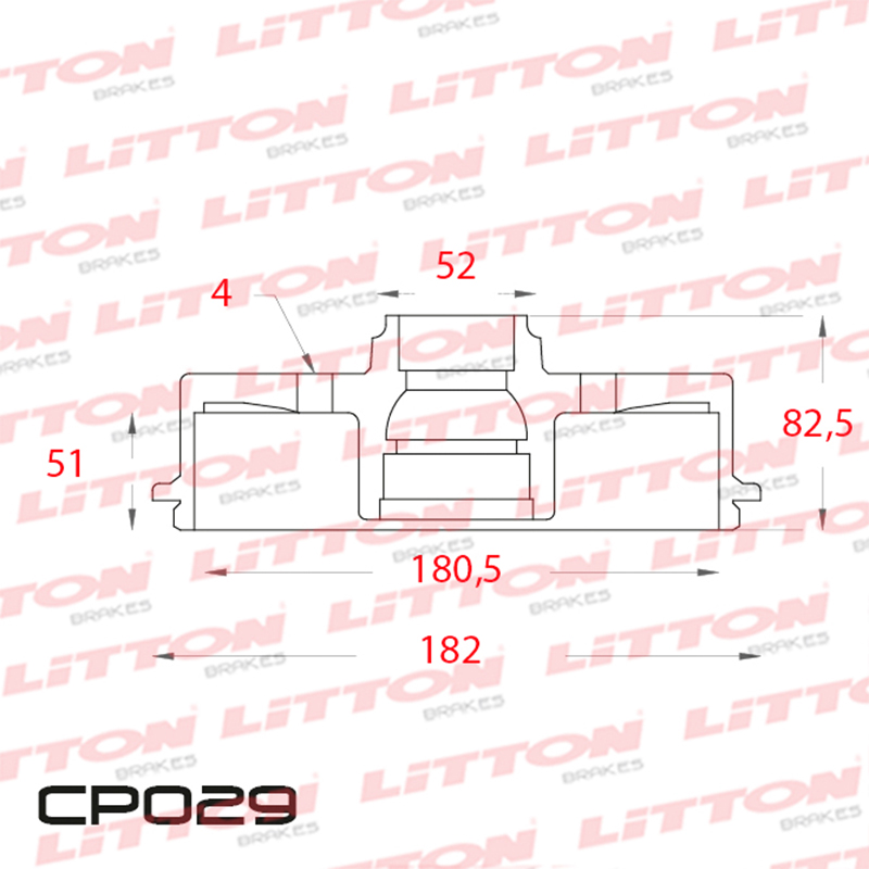 LITTON CAMPANA FRENO RENAULT CLIO R9 R11 R19 TWINGO LOGAN SYMBOL S/ABS - C/MAZA